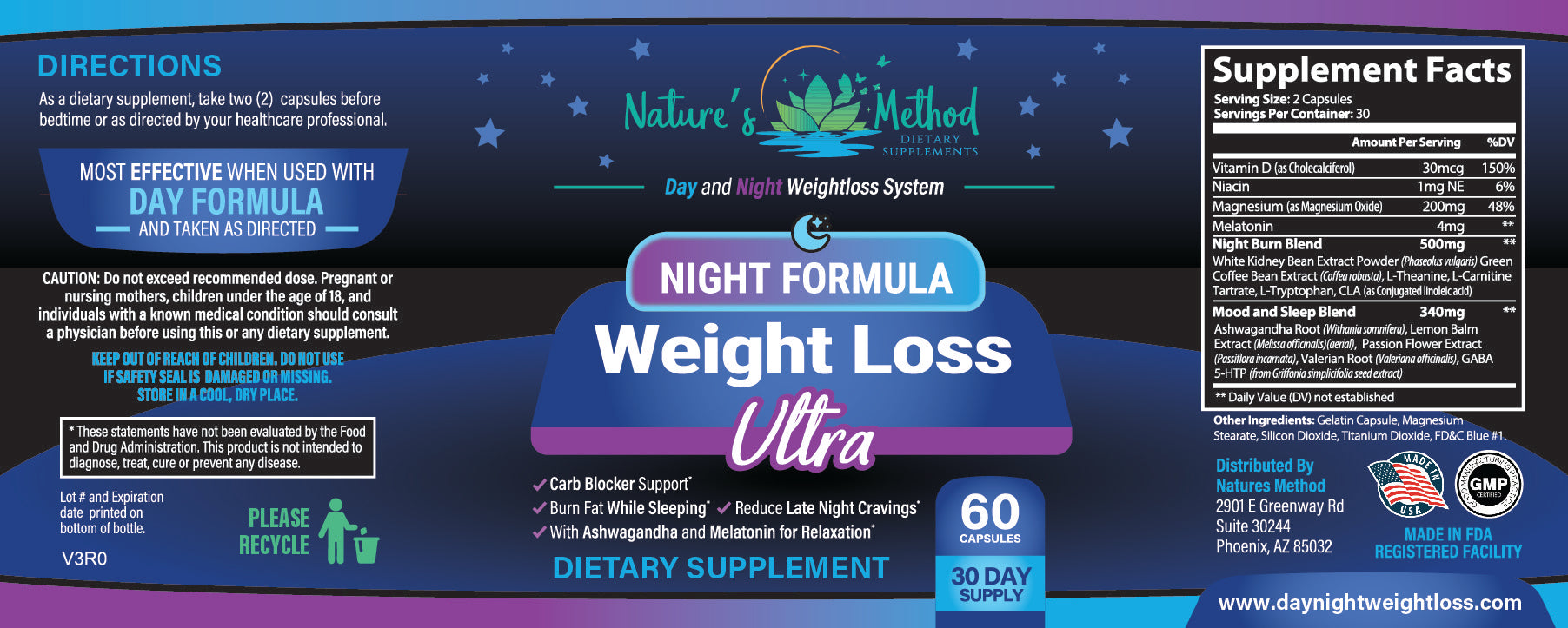 30 Day Supply of  Night Formula